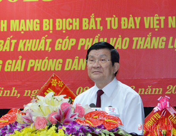 Chủ tịch nước Trương Tấn Sang mong muốn các hội viên tiếp tục phát huy phẩm chất tốt đẹp của 