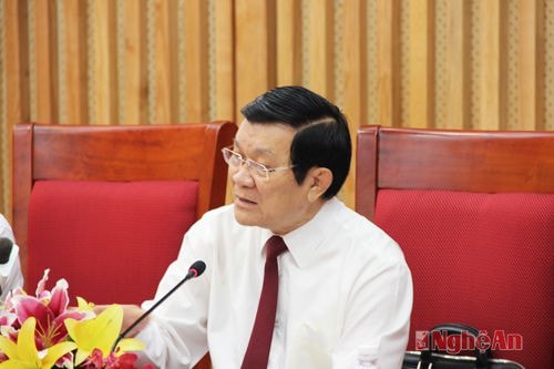 5 năm qua Nghệ An giai đoạn đầu cũng khó, giữ được mức phát triển tương đối tốt, đời sống nhân dân tiếp tục được cải thiện, những biến đổi, những chõ khó cí thay đổi tốt.