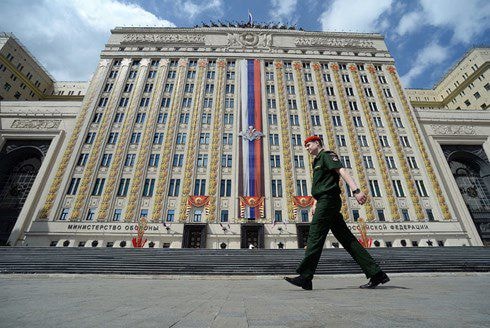 Tòa nhà Bộ Quốc phòng Nga ở Moscow. (ảnh: Ria Novosti).
