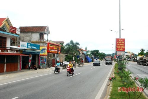 Một góc nông thôn mới Diễn Thịnh.