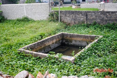 Một trong những giếng đào không sử dụng tại xóm Lộc Thành, xã Nam Thành (Yên Thành).