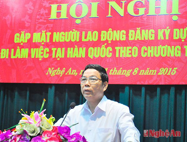 Ông Nguyễn Bằng Toàn - GIám đốc Sở Lao động, Thương binh và Xã hội phát biểu khai mạc Hội nghị