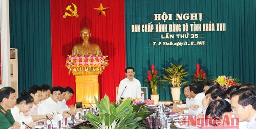 Đồng chí Hồ Đức Phớc kết luận tại hội nghị