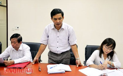 Đồng chí Trần Quốc Chung- Phó Trưởng Ban Kinh tế Ngân sách HĐND tỉnh đề nghị Công ty cần đẩy nhanh tiến độ thực hiện dự án 