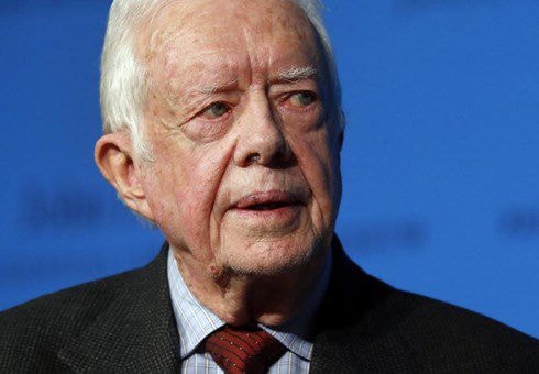 Cựu Tổng thống Mỹ Jimmy Carter (Ảnh chụp năm 2014). Ảnh: AP
