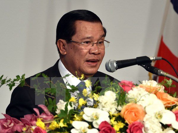 Thủ tướng Campuchia Hun Sen. Ảnh: Nguồn: AFP/TTXVN