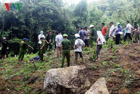 Đây là hiện trường khu vực người dân phát hiện thi thể anh Trần Văn Long và chị Phàn Thị Hoa.