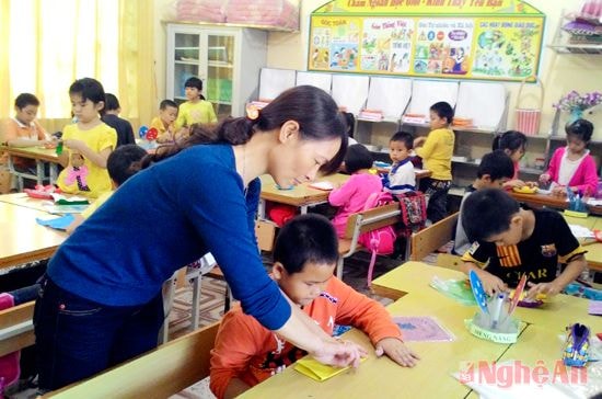 Dạy học theo mô hình trường học mới ở Trường Tiểu học Quán Hành (Nghi Lộc).
