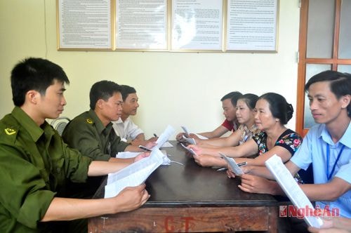 Các đoàn thể xã Hưng Tân (Hưng Nguyên)  giao ban công tác phòng ngừa tệ nạn ma túy.
