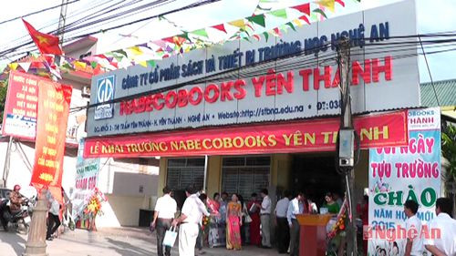  Siêu thị sách NABECOBOOKS tại khối 3 – Thị trấn Yên Thành 
