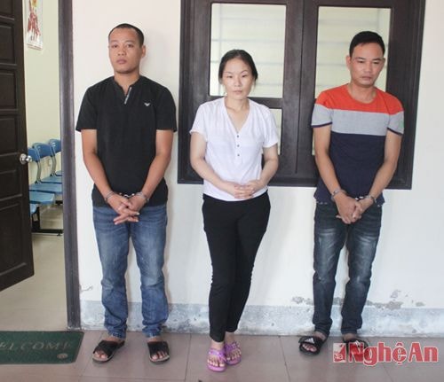 Ba đối tượng Ba, Xuyên, Đạt tại cơ quan điều tra