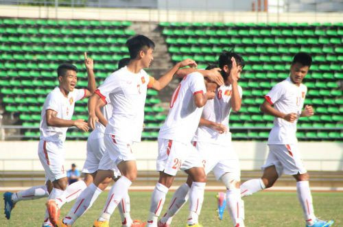 U19 Việt Nam khởi đầu suôn sẻ tại giải U19 Đông Nam Á. Ảnh: Trung Kính