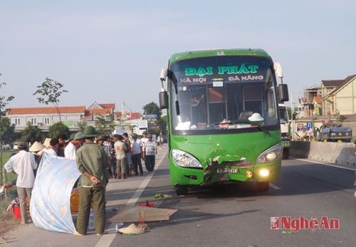 hiện trường vụ tai nạn