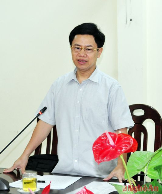 Đồng chí Nguyễn Xuân Sơn  - Ủy viên BTV Tỉnh ủy, Phó Chủ tịch HĐND tỉnh kết luận tại cuộc làm việc