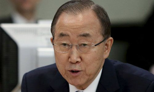 Tổng thư ký LHQ Ban Ki-moon cho rằng các nước cần nhìn lại quá khứ đế tiến tới tương lai. Ảnh: NDTV