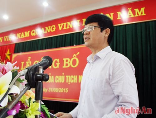 Đồng chí Lê Xuân Đại, Phó Chủ tịch UBND tỉnh khẳng định: đợt đặc xá thể hiện chính sách nhân văn, khoan hồng của Đảng và Nhà nước ta.