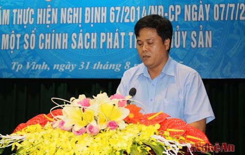 Ông Nguyễn Trọng Thuận, phó giám đốc Ngân hàng BIDV Phủ Diễn: Vấn đề hoàn thuế VAT rất khó khi ngư dân không được hỗ trợ khoản này