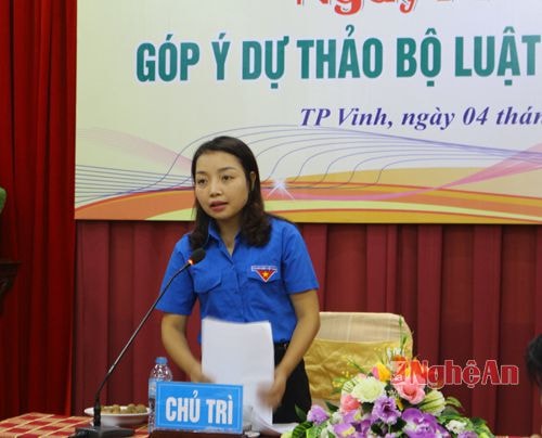 Đồng chí Nguyễn Thị Thơm _ Phó Bí thư Tỉnh Đoàn