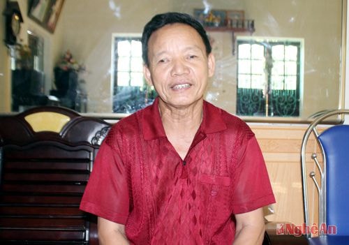 Cựu chiến binh Nguyễn Đình Nhung.