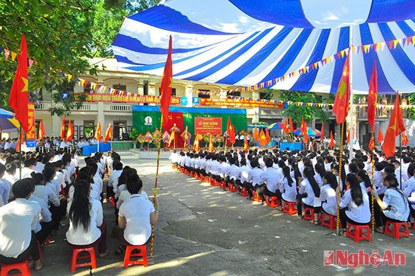 Toàn cảnh Lễ khai giảng.