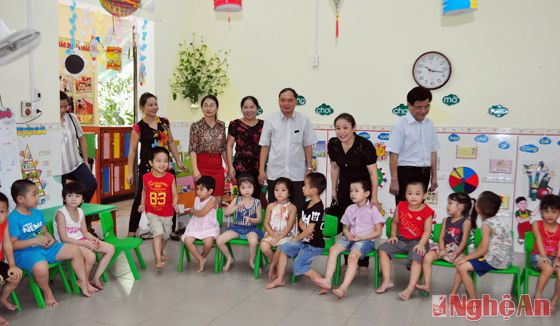 Trường mầm non Hồng Sơn ưu tiên phòng học cho trẻ 5 tuổi để đạt chuẩn phổ cập