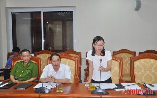 Bà Thái Thị An Chung- phó trưởng ban pháp chế ( HĐND tỉnh)