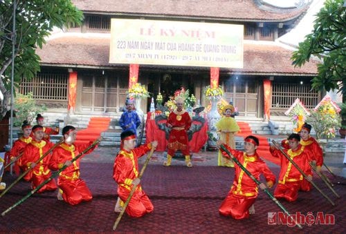 Màn tái hiện hình ảnh Hoàng Đế Quang Trung