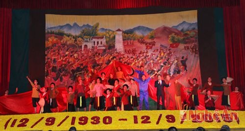 Tiết mục tái hiện hào khí Xô viết.