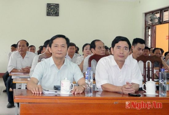 Đại biểu Ủy Ban kiểm tra Tỉnh ủy và Huyện ủy Nghĩa Đàn tham dự lớp tập huấn