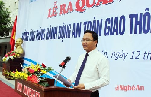 Ông Khuất Việt Hùng - Phó chủ tịch Uỷ ban ATGT Quốc gia kêu gọi các toàn xã hội hưởng ứng Tháng An toàn giao thông 