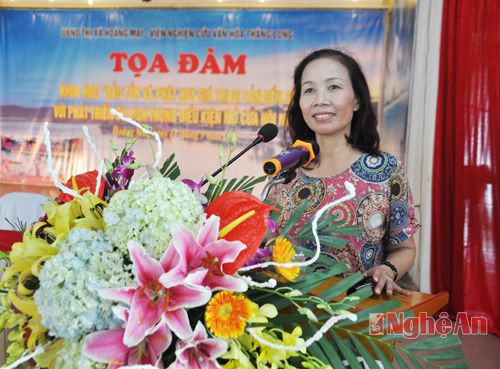 Bà Hoàng Thị Quỳnh Anh - Phó giám đốc Sở VHTT và DL 