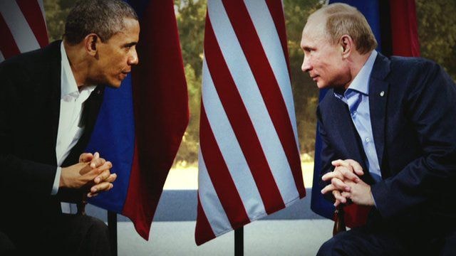 Tổng thống Nga Putin và người đồng cấp Mỹ Obama