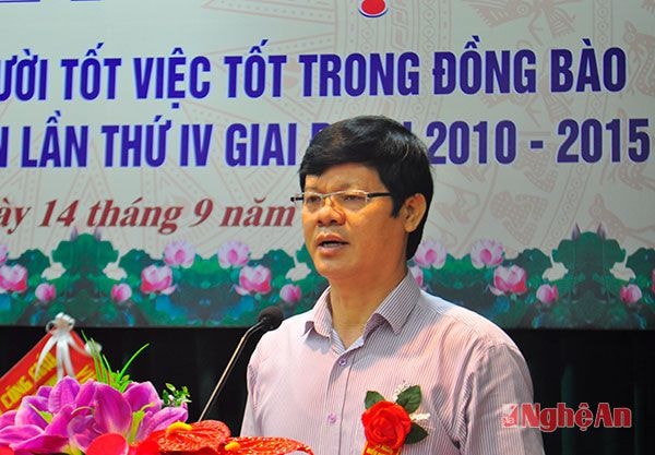 Đồng chí Lê Xuân Đại phát biểu tại Hội nghị