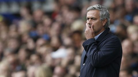 Ánh mắt bất lực của HLV Mourinho 