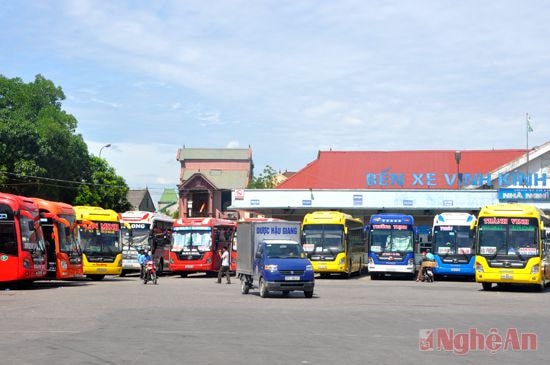 Bến xe Vinh được đầu tư nâng công suất, đáp ứng nhu cầu đi lại của nhân dân.