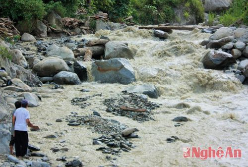 Khu vực em Thò Bá Pó bị nước cuốn trôi.