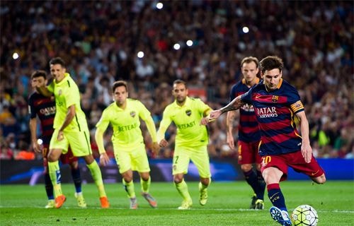 Messi tiếp tục gây bất ngờ về tỷ lệ sút phạt đền hỏng khá cao.