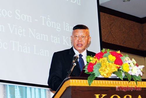 Ông Praxotlu Chathananon – Phó tỉnh trưởng tỉnh Khon Kaen phát biểu tại Hội nghị