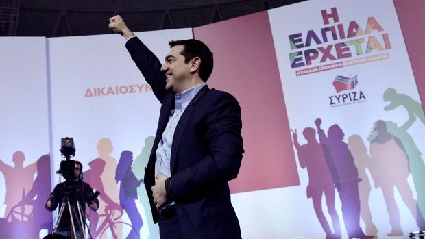 Alexis Tsipras, nhà lãnh đạo đảng Syriza trở lại vị trí Thủ tướng Hy Lạp.  Ảnh: AP 