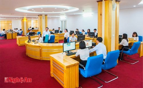 Phòng Trung tâm tòa soạn hội tụ Báo Nghệ An