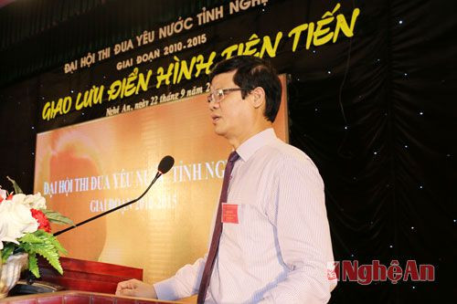 Đồng chí Lê Xuân Đại, phát biểu tại phiên trù bị nêu ý nghĩa mục đích và phương hướng hành động của Đại hội Thi đua yêu nước