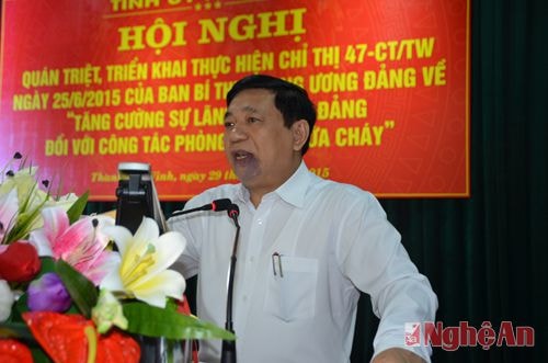 Đồng chí Nguyễn Xuân Đường – Phó bí thư Tỉnh ủy, Chủ tịch UBND tỉnh kết luận hội nghị.