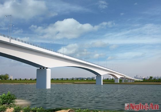 Phối cảnh cầu Yên Xuân.