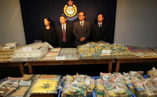 Hong Kong thu giữ hơn 500 kg cocaine từ băng nhóm Mexico. Ảnh: Dickson Lee/ SCMP