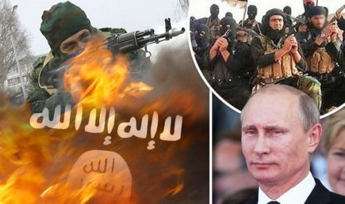 Hình ảnh kèm thông tin nói ông Putin chuẩn bị đưa thêm quân đến Syria của báo mạng Express.co.uk