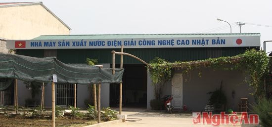 Nhà máy sản xuất nước điện giải công nghệ Nhật Bản ở TP Vinh