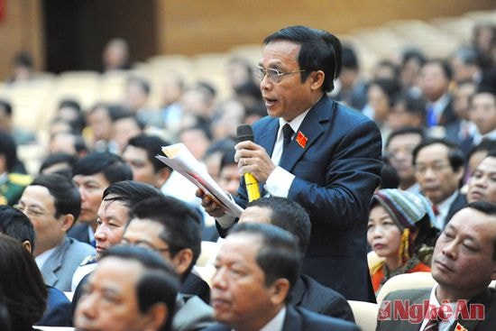 Đại biểu tham luận tại Đại hội.