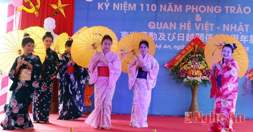 Các tiết mục biểu diễn văn nghệ mang đậm bản sắc văn hóa hai nước Việt Nam - Nhật Bản