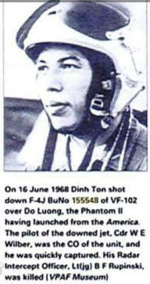Phi công Đinh Tôn và những dòng tư liệu về trận đánh ngày 16/6/1968 trên báo nước ngoài 