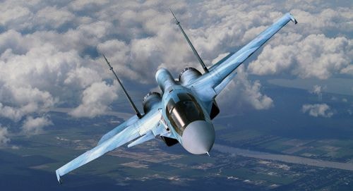 Su-34, một loại máy bay được Nga sử dụng để không kích Syria. Ảnh: Flickr